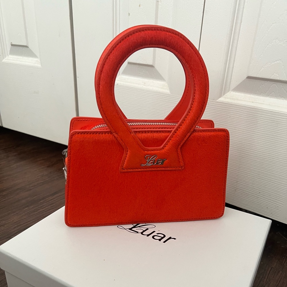 LUAR Anna Small Orange Pony Bag (BRAND NEW)